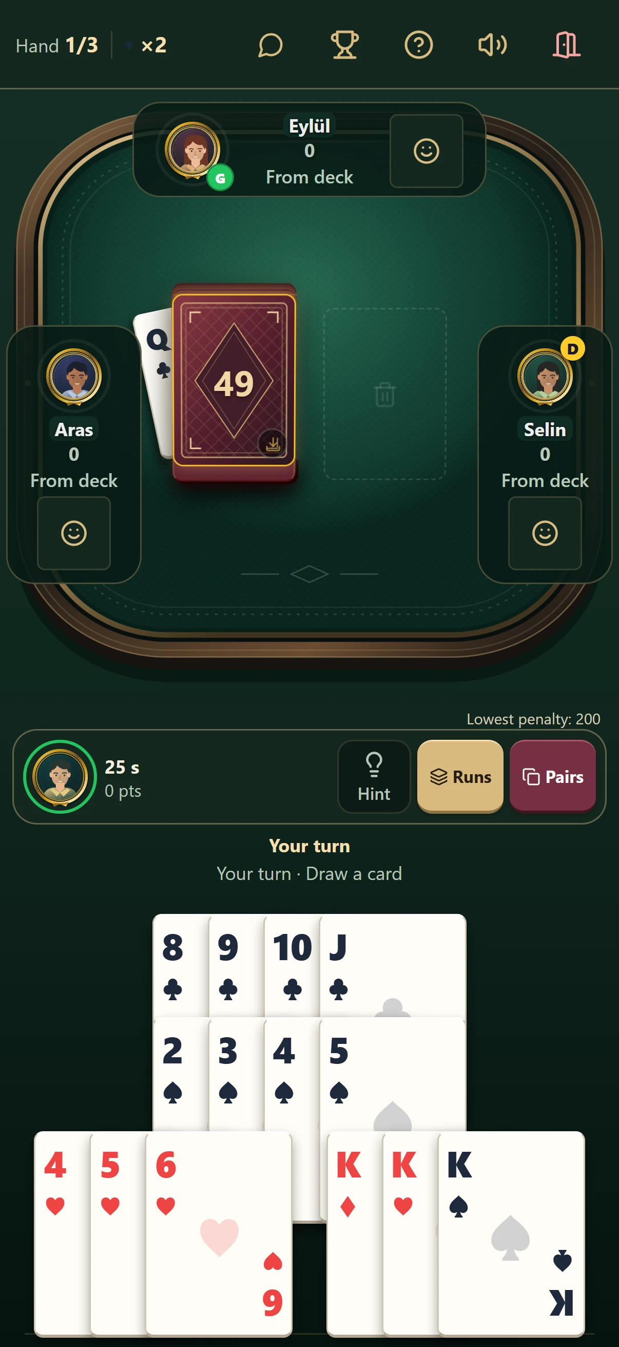 Actual Super 51 mobile game table