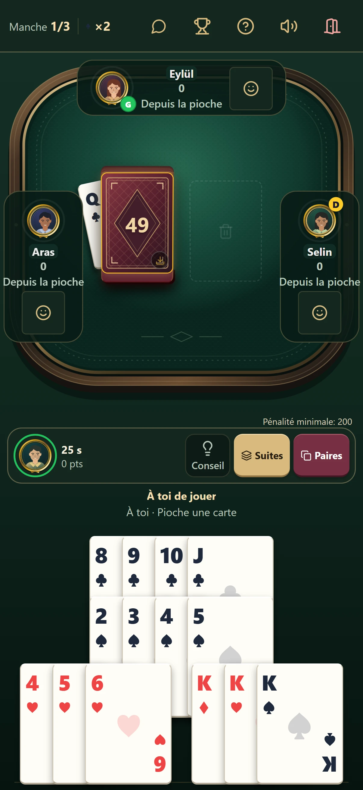 Véritable table de jeu mobile Super 51